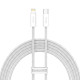 Kábel USB-C do Lightning Baseus Dynamic Series, 20W, 2m (biały)
