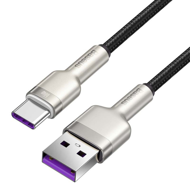 Baseus Cafule USB-USB-C kábel, 66 W, 2 m (fekete) Baseus Cafule USB-USB-C kábel, 66 W, 2 m (fekete)