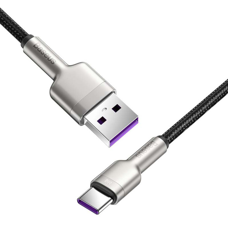 Baseus Cafule USB-USB-C kábel, 66 W, 2 m (fekete) Baseus Cafule USB-USB-C kábel, 66 W, 2 m (fekete)