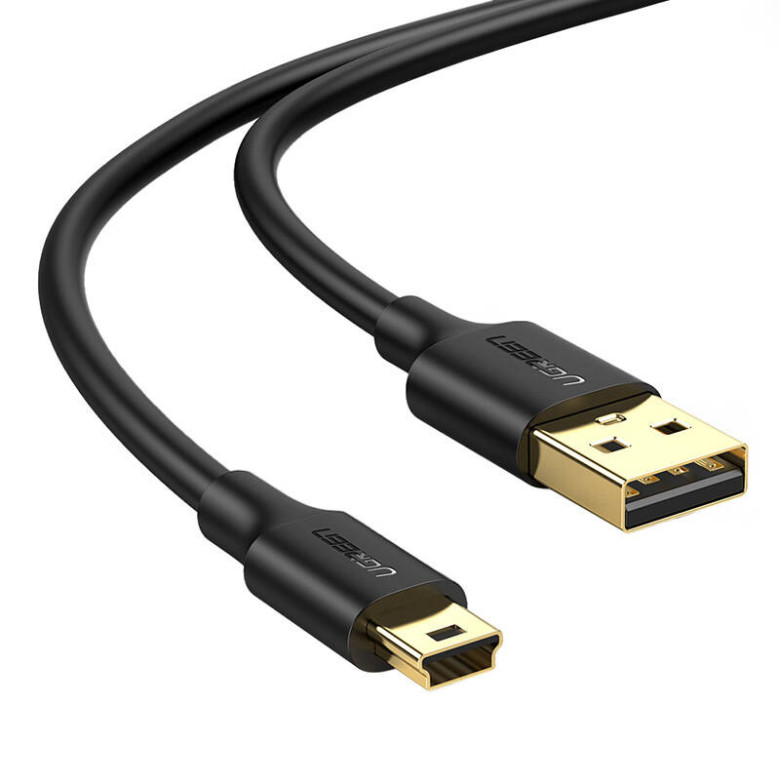 UGREEN US132 USB-mini USB kábel, 3m (fekete) UGREEN US132 USB-mini USB kábel, 3m (fekete)