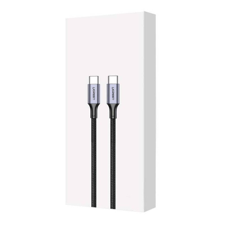UGREEN US316 USB-C-USB-C kábel, 100W, 2m (fekete) UGREEN US316 USB-C-USB-C kábel, 100W, 2m (fekete)