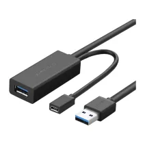 UGREEN US175 aktív USB 3.0 hosszabbító kábel, 5 m, fekete