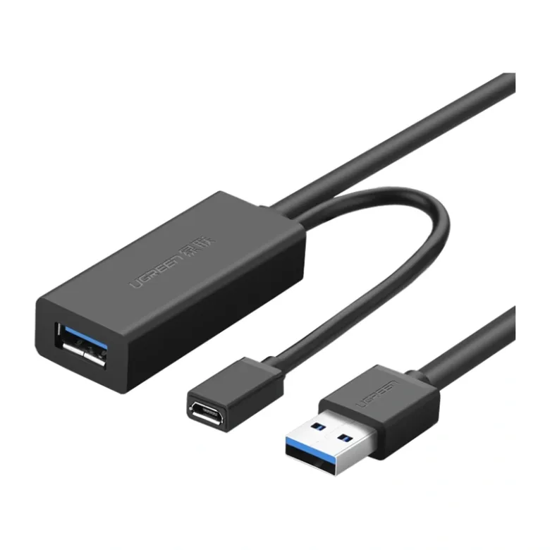 UGREEN US175, USB 3.0, micro USB, hosszabbító kábel, 5m (fekete)