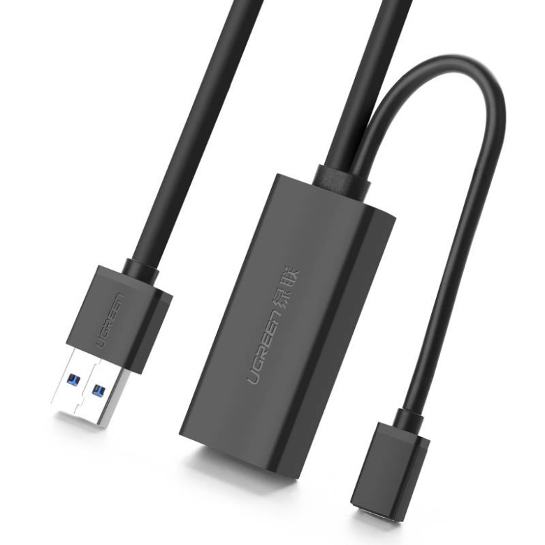 UGREEN US175, USB 3.0, micro USB, hosszabbító kábel, 5m (fekete)