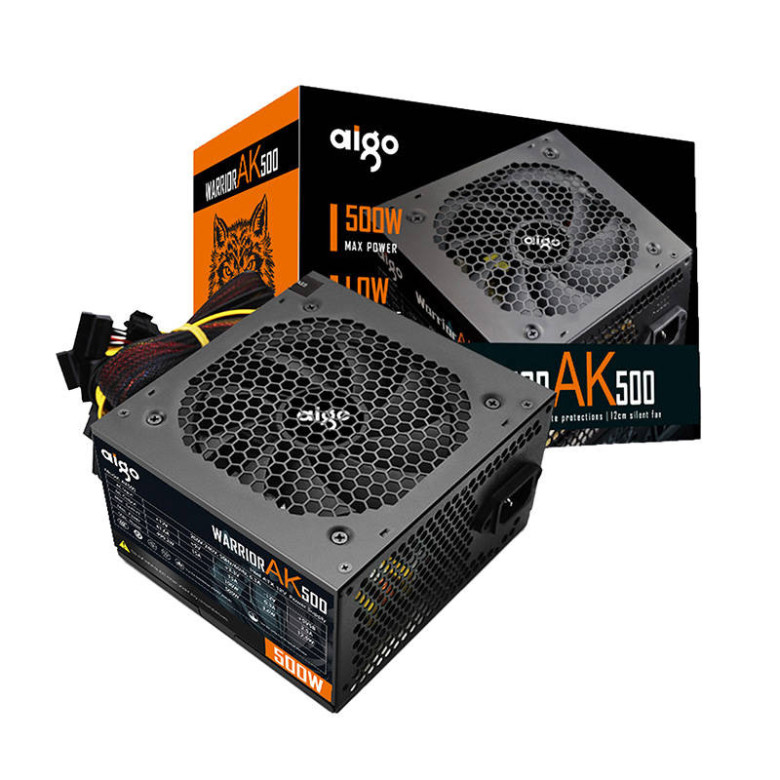 Aigo AK500 számítógépes tápegység (fekete) Aigo AK500 számítógépes tápegység (fekete)