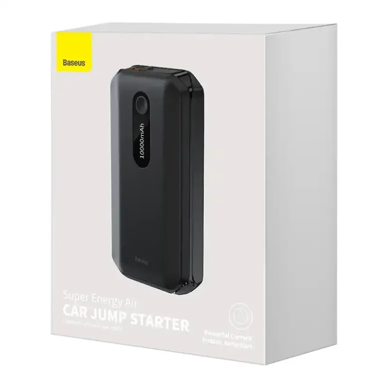 Baseus Super Energy Autó Jump Starter Powerbank / Indító, 10000mAh, 1000A, USB (fekete) Baseus Super Energy Autó Jump Starter Powerbank / Indító, 10000mAh, 1000A, USB (fekete)