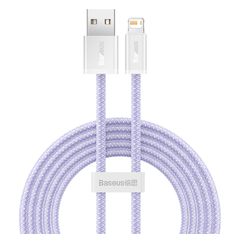 Baseus Dynamic USB-Lightning kábel, 2,4A, 2m (lila) Baseus Dynamic USB-Lightning kábel, 2,4A, 2m (lila)