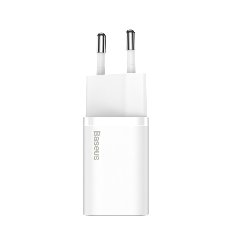 Baseus Super Si gyorstöltő 1C 25W hálózati töltő (fehér) Baseus Super Si gyorstöltő 1C 25W hálózati töltő (fehér)