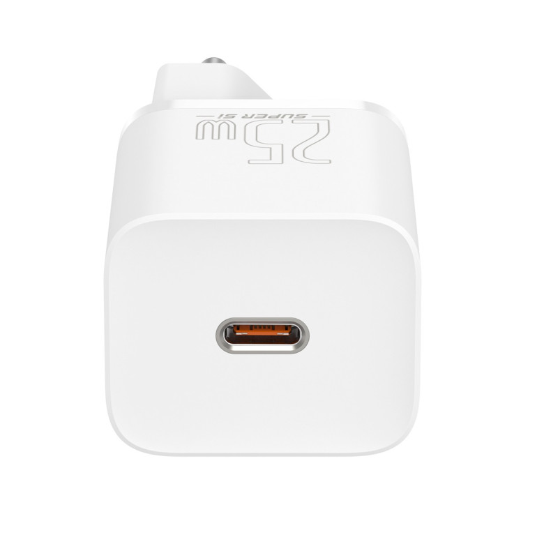 Baseus Super Si gyorstöltő 1C 25W hálózati töltő (fehér) Baseus Super Si gyorstöltő 1C 25W hálózati töltő (fehér)