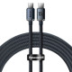 USB-C-USB-C Baseus Crystal Shine kábel, 100W, 1,2m (fekete)