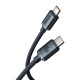 USB-C-USB-C Baseus Crystal Shine kábel, 100W, 1,2m (fekete)