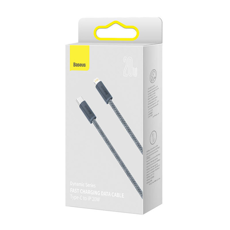 Baseus Dynamic Series USB-C-Lightning kábel, 20W, 1m (szürke) Baseus Dynamic Series USB-C-Lightning kábel, 20W, 1m (szürke)