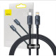 Baseus Crystal USB-C-Lightning kábel, 20W, PD, 1.2m (fekete) Baseus Crystal USB-C-Lightning kábel, 20W, PD, 1.2m (fekete)