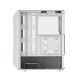Darkflash DK151 LED-es számítógépház + 3 RGB ventilátor (fehér)