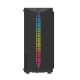 Darkflash DK151 LED-es számítógépház + 3 RGB ventilátor (fekete)