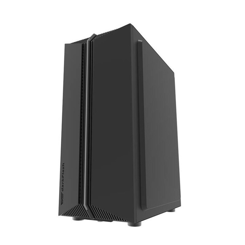Darkflash DK151 LED-es számítógépház + 3 RGB ventilátor (fekete)