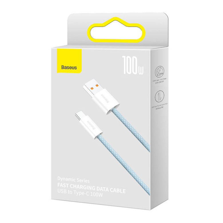 Baseus Dynamic Series USB-USB-C kábel, 100W, 2m (kék) Baseus Dynamic Series USB-USB-C kábel, 100W, 2m (kék)