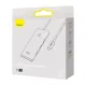 Baseus Lite Series 4 az 1-ben hub, USB-C - 4x USB 3.0 + USB-C, 1m (fekete)