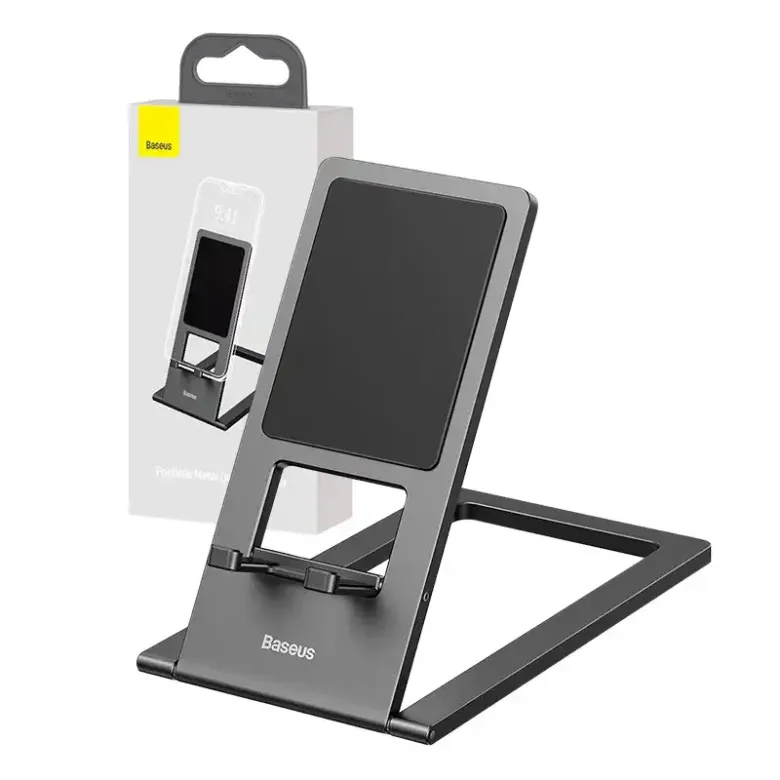 Baseus fém telefon/táblagép tartó állvány (szürke) Baseus fém telefon/táblagép tartó állvány (szürke)
