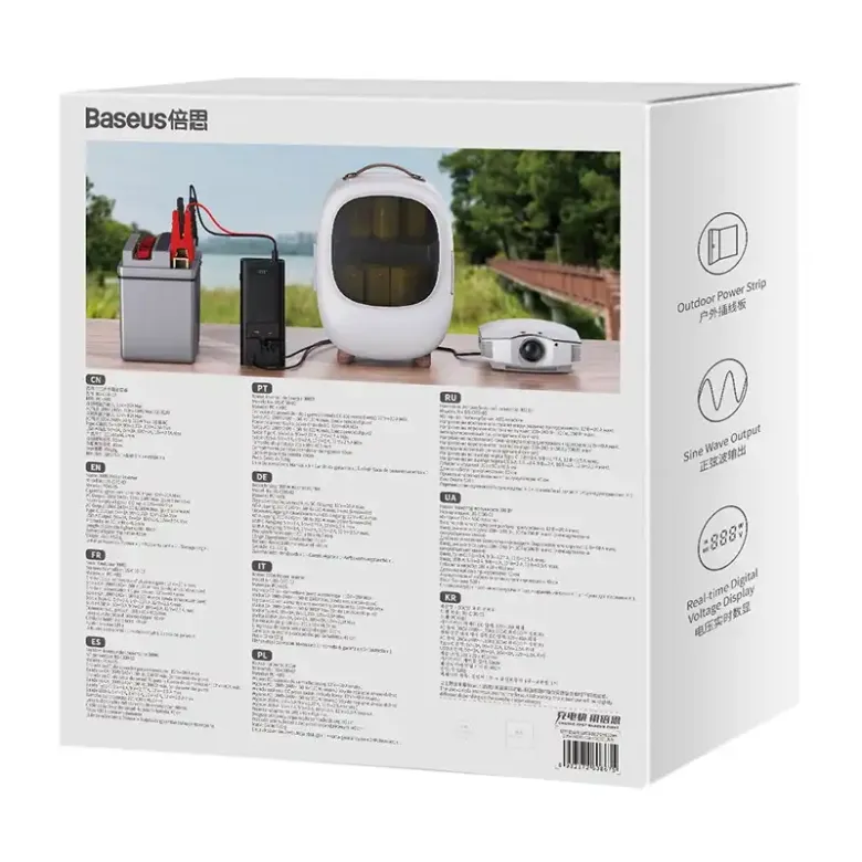 Baseus autós inverter 300W, 220V, CN / EU (fekete) Baseus autós inverter 300W, 220V, CN / EU (fekete)