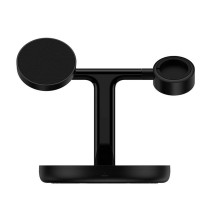 Baseus MagSafe állvány, 3 az 1-ben indukciós töltő 15 W (fekete) Baseus MagSafe állvány, 3 az 1-ben indukciós töltő 15 W (fekete)