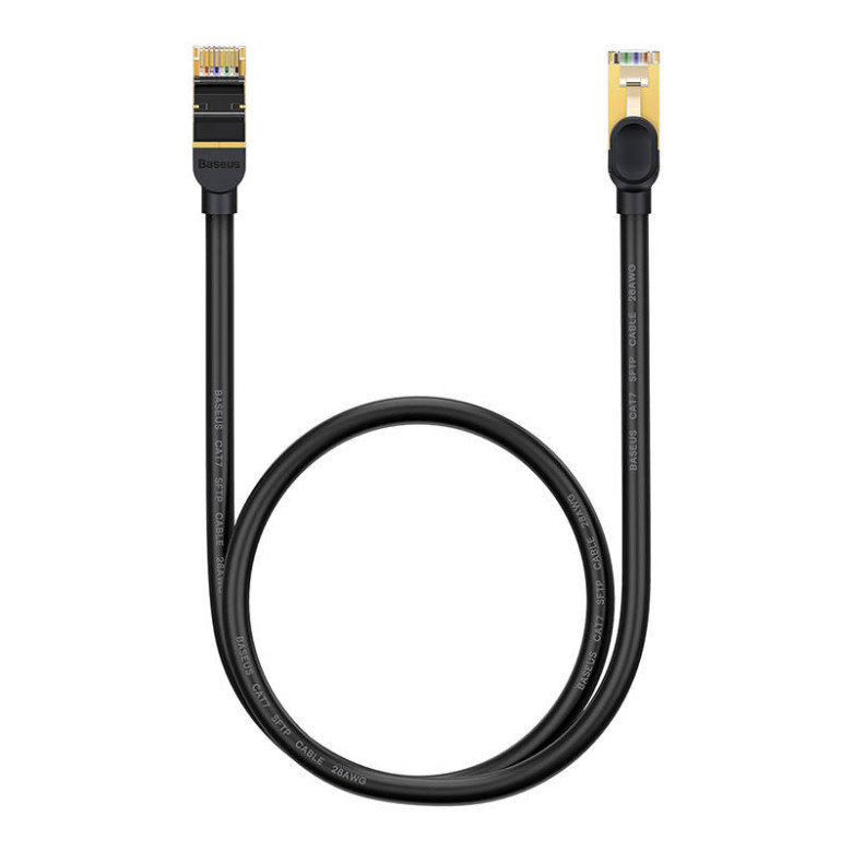 Baseus Ethernet RJ45 hálózati kábel, 10Gbps, 1m (fekete) Baseus Ethernet RJ45 hálózati kábel, 10Gbps, 1m (fekete)