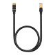 Baseus Ethernet RJ45 hálózati kábel, 10Gbps, 1m (fekete)