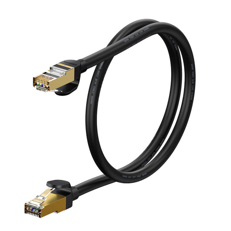 Baseus Ethernet RJ45 hálózati kábel, 10Gbps, 1m (fekete) Baseus Ethernet RJ45 hálózati kábel, 10Gbps, 1m (fekete)