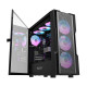 Darkflash DK431 Mesh számítógépház + 4 ARGB ventilátor (fekete)