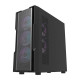 Darkflash DK431 Mesh számítógépház + 4 ARGB ventilátor (fekete)