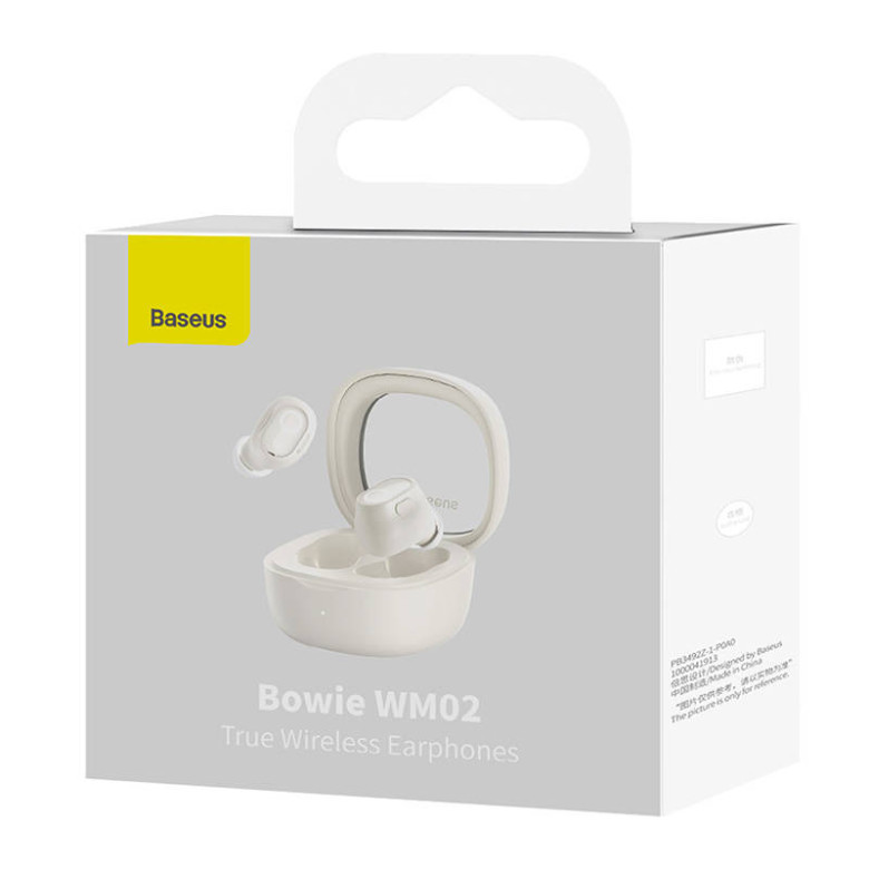Baseus Bowie WM02 TWS fülhallgató (fehér) Baseus Bowie WM02 TWS fülhallgató (fehér)