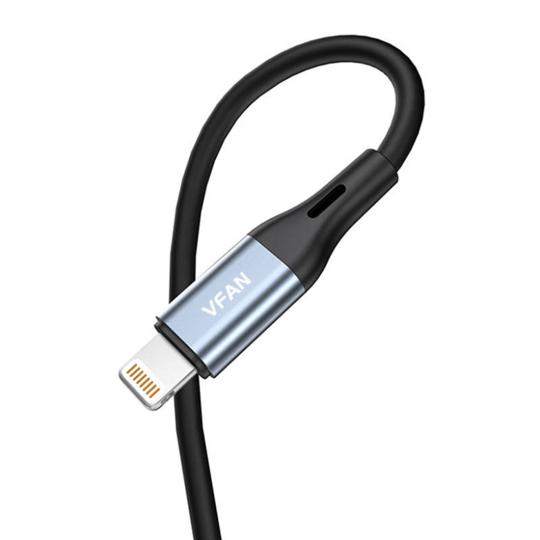 Kábel Vipfan L05 Lightning do mini jack 3.5mm AUX, 1m (szary)