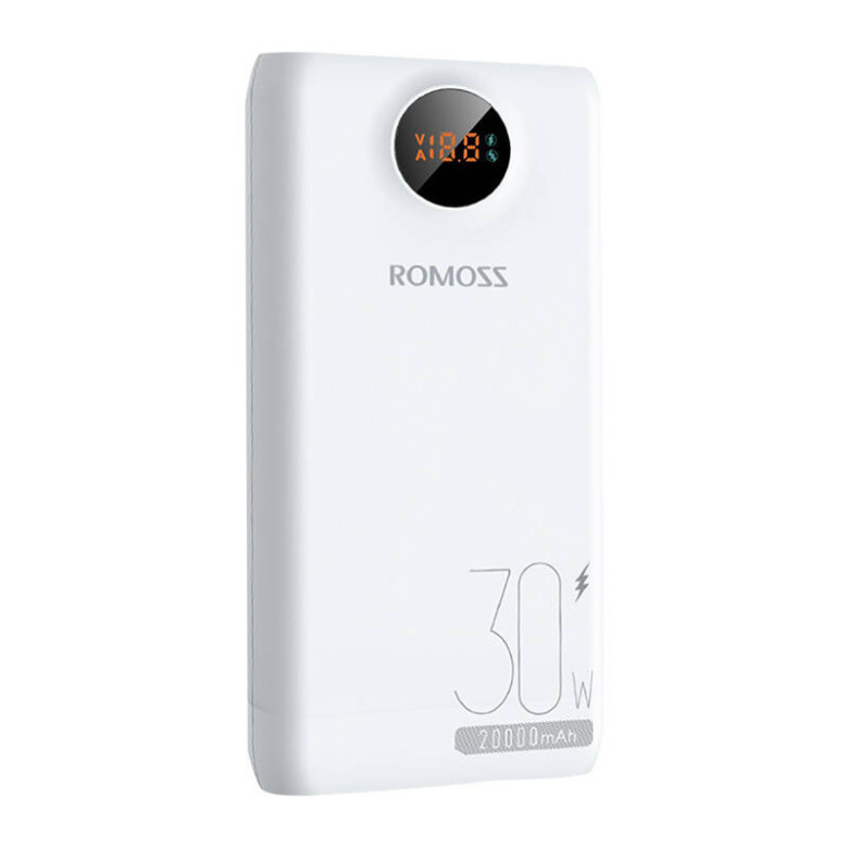 Powerbank Romoss SW20S Pro 20000mAh, 30W (fehér)