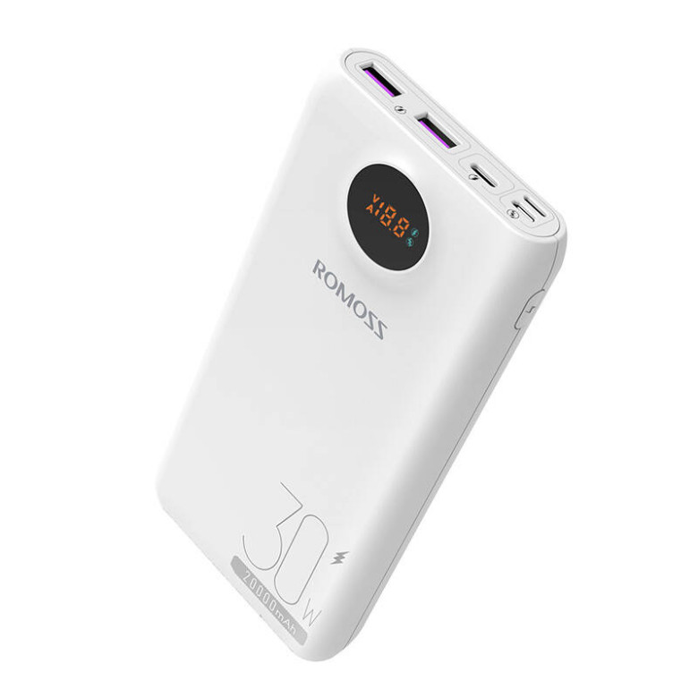 Powerbank Romoss SW20S Pro 20000mAh, 30W (fehér) Powerbank Romoss SW20S Pro 20000mAh, 30W (fehér)