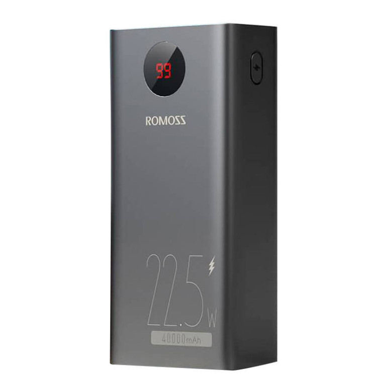 Powerbank Romoss PEA40PF 40000mAh, 22.5W (fekete) Powerbank Romoss PEA40PF 40000mAh, 22.5W (fekete)