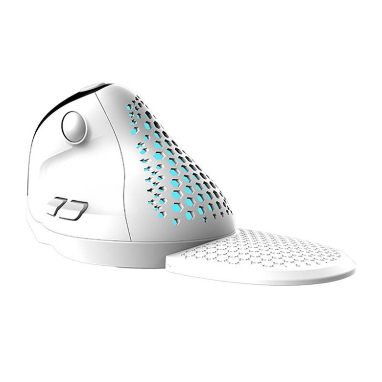 Delux M618XSD BT+2.4G RGB vezeték nélküli ergonomikus egér (fehér) Delux M618XSD BT+2.4G RGB vezeték nélküli ergonomikus egér (fehér)