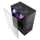 Darkflash A290 számítógépház + 3 RGB ventilátor (fekete) Darkflash A290 számítógépház + 3 RGB ventilátor (fekete)