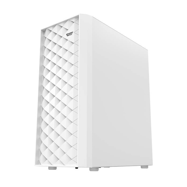 Darkflash DK351 számítógépház + 4 RGB ventilátor (fehér)