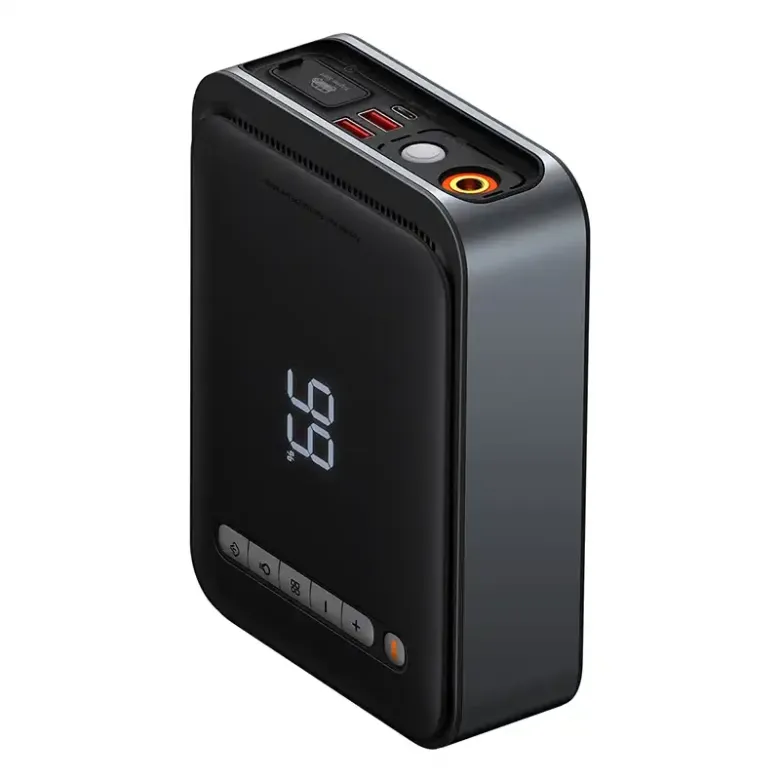 Baseus Super Energy autó jump starter / powerbank / kompresszor, 8000mAh, 1000A, USB (fekete)