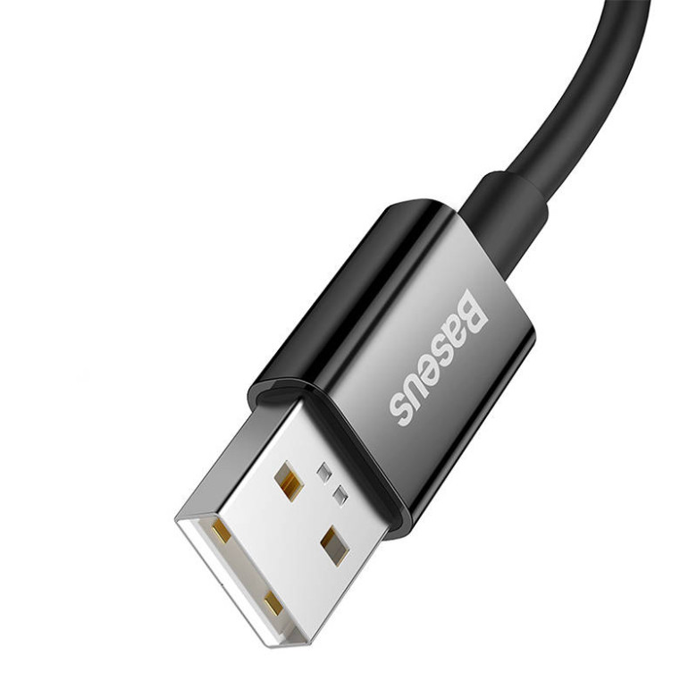 Baseus Superior Series USB-USB-C kábel, 65 W, PD, 1m (fekete) Baseus Superior Series USB-USB-C kábel, 65 W, PD, 1m (fekete)