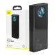Powerbank Baseus Amblight 30000mAh, 4xUSB, USB-C, 65W (fekete)