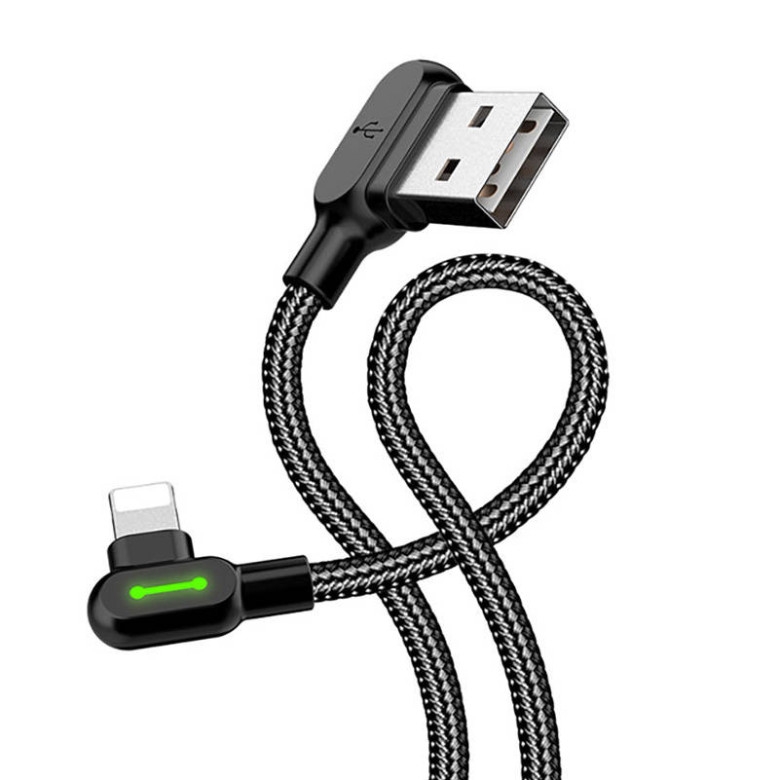 USB Lightning szögletes kábel Mcdodo CA-4671 LED, 1,2m (fekete) USB Lightning szögletes kábel Mcdodo CA-4671 LED, 1,2m (fekete)