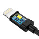 USB Lightning kábel Choetech IP0026, MFi, 1.2m (fekete)