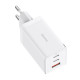 Baseus GaN5 Pro hálozati töltő, 2xUSB-C + USB, 65W (fehér)