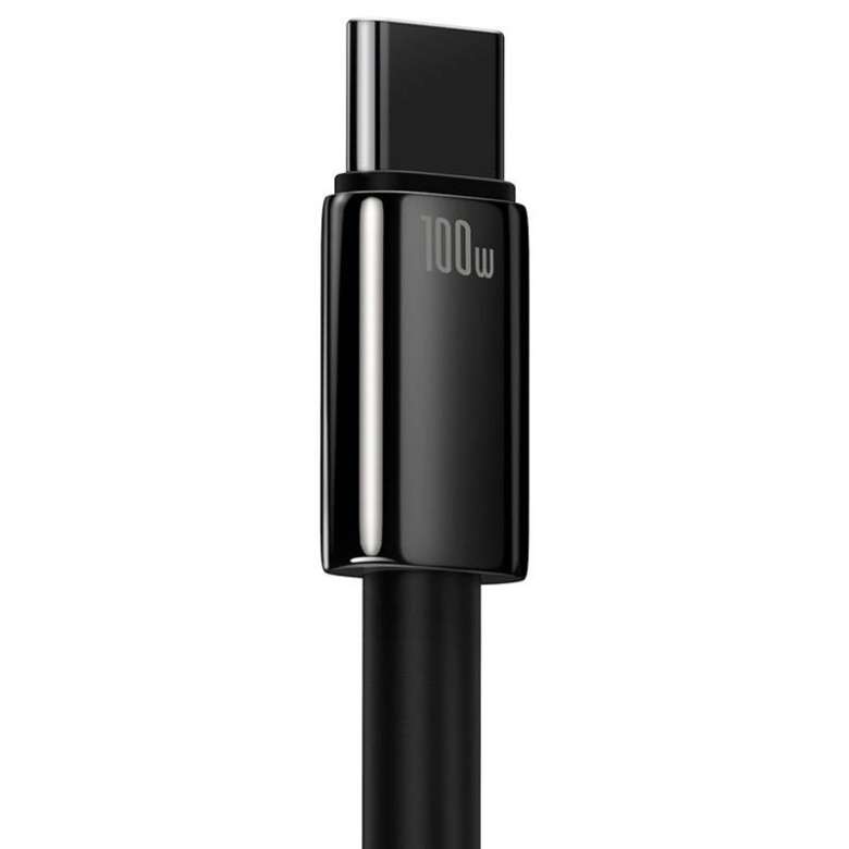 Baseus Tungsten Gold USB - USB-C Kábel, 100W, 2m (fekete) Baseus Tungsten Gold USB - USB-C Kábel, 100W, 2m (fekete)