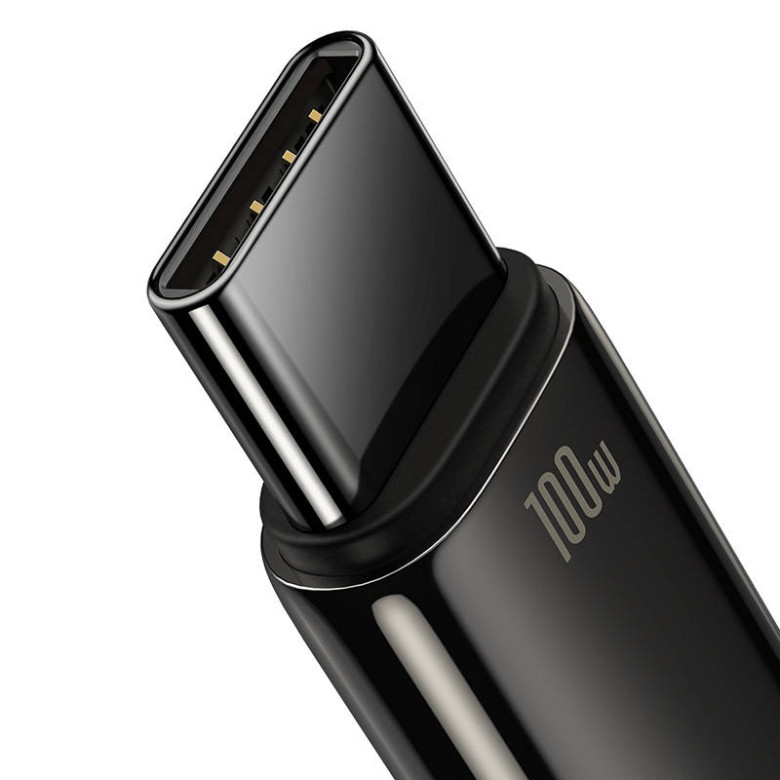 Baseus Tungsten Gold USB - USB-C Kábel, 100W, 2m (fekete) Baseus Tungsten Gold USB - USB-C Kábel, 100W, 2m (fekete)