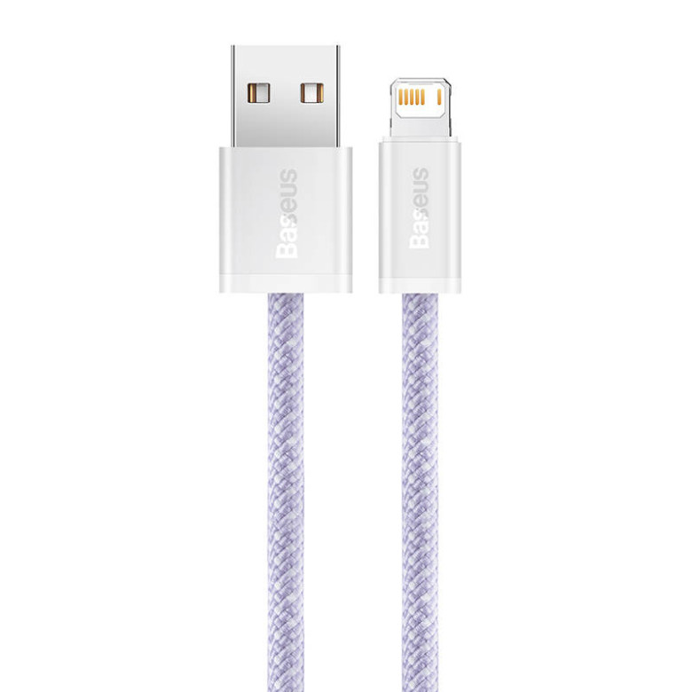 Baseus Dynamic 2 USB - Lightning töltőkábel, 2,4A, 2m (lila)