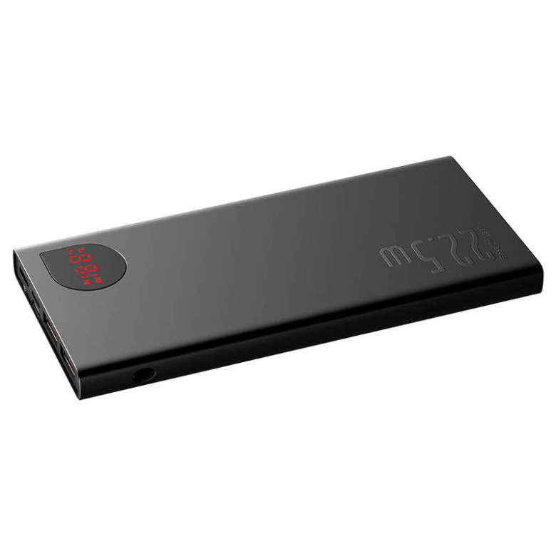 Baseus Adaman fém Powerbank, 10000mAh, 2xUSB, USB-C, Lightning, MicroUSB 22.5W (czarny) Baseus Adaman fém Powerbank, 10000mAh, 2xUSB, USB-C, Lightning, MicroUSB 22.5W (czarny)