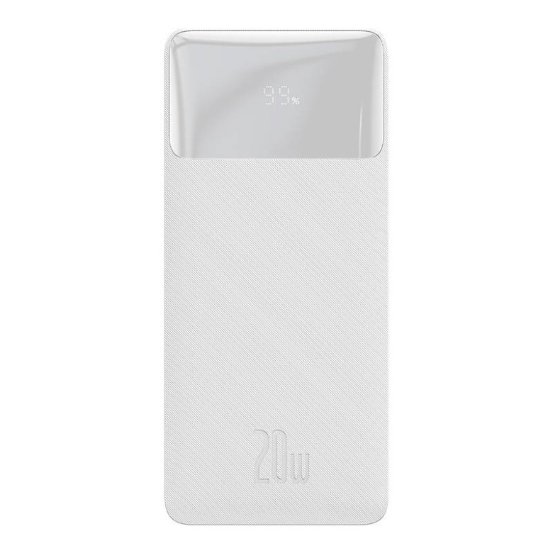 Baseus Bipow Powerbank, 10000mAh, 20W (fehér)