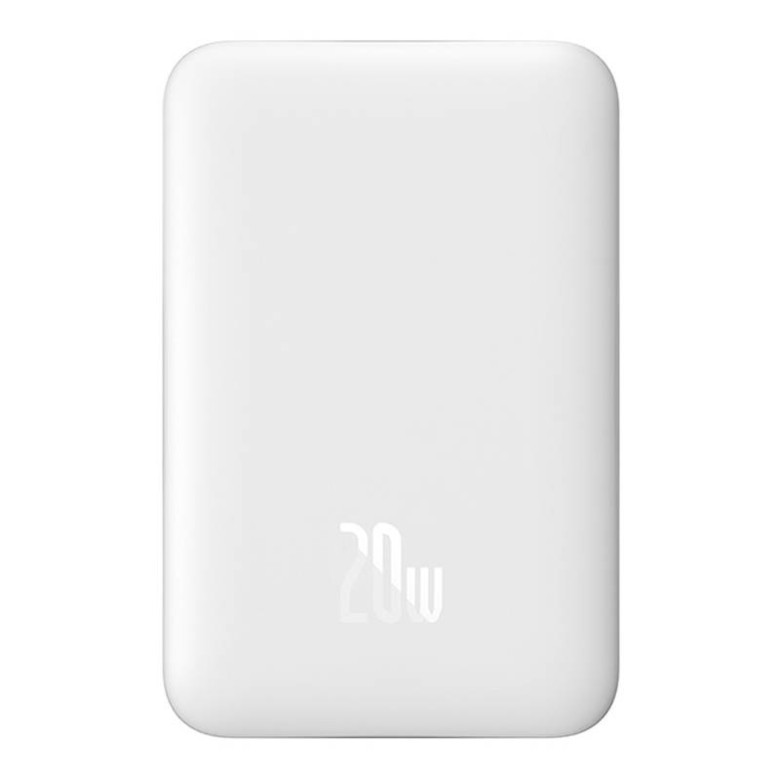 Baseus Magnetic Mini Powerbank, USB-C, 10000mAh, 20W, MagSafe (fehér) Baseus Magnetic Mini Powerbank, USB-C, 10000mAh, 20W, MagSafe (fehér)